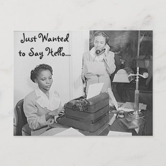 Só queria dizer "Olá, cartão postal"