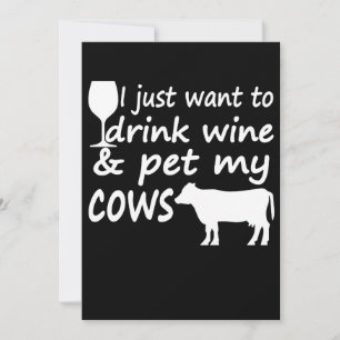 Só Quero Beber Vinho Acariciar Vacas Humor Agrícol