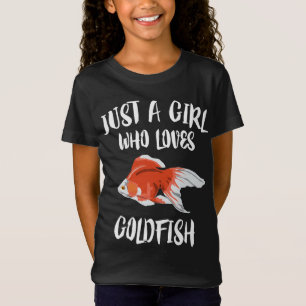 Só Uma Garota Que Adora Aquário De Camiseta Gold