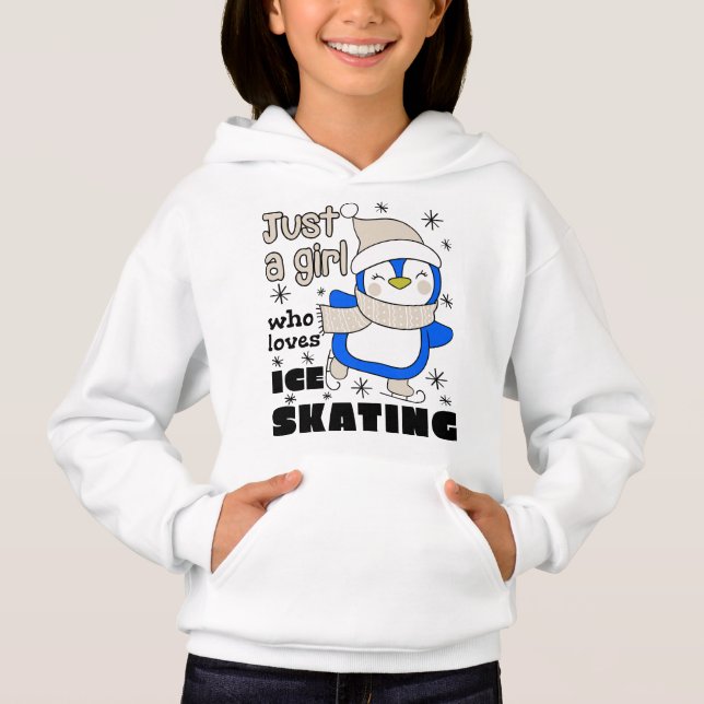 Só uma garota que ama o azul de patinação de gelo (Frente)