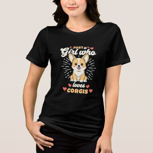 Só uma garota que ama o cachorro corgês bonitinho  (Frente)