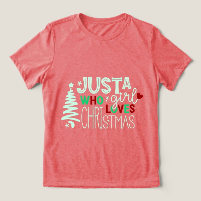 Só uma garota que ama o Natal (Design frontal)