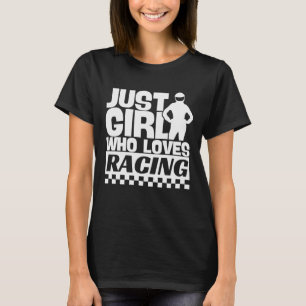 Só uma garota que ama uma camisa de corrida, uma