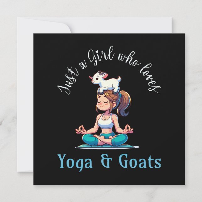 Só uma garota que ama Yoga e Goats (Frente)