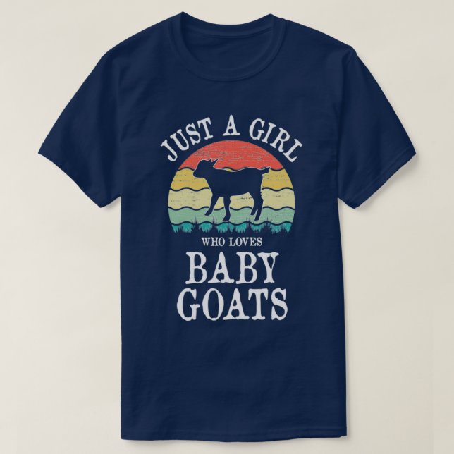 Só Uma Menina Que Ama Bebê Goats Dom Pullover Hoo (Frente do Design)