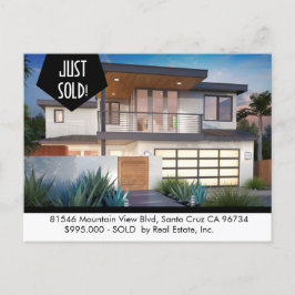 SÓ VENDIDO cartão postal Imobiliário