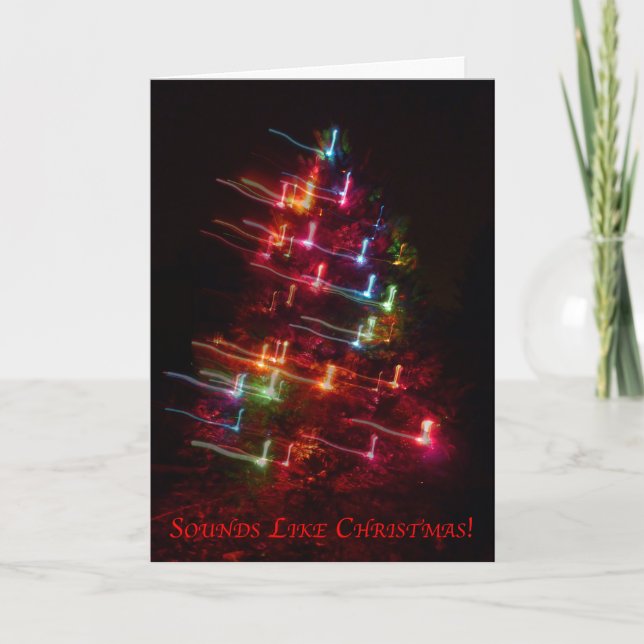 Soa como o Natal - cartão temático da música (Frente)