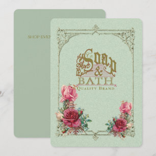 SOAP & BATH ~ Convite / Cartão de Evento