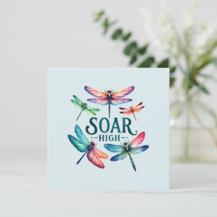 Soar Alto - Dragonfly Colorida Inspirational
