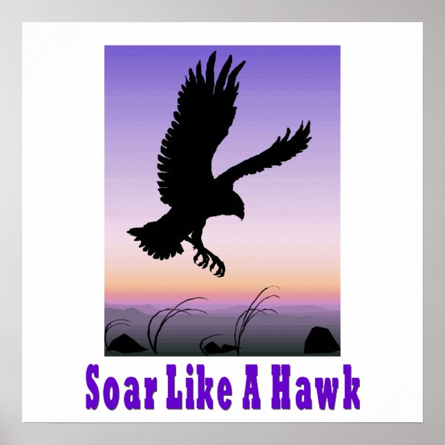 Soar como um Poster Hawk. (Frente)