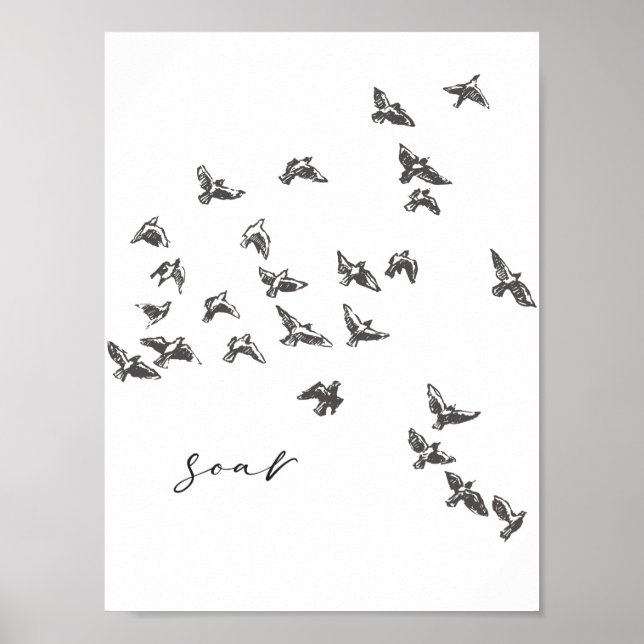 Soar, Poster 8x10, Decor de Arte Motivacional (Frente)
