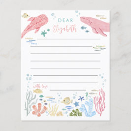 Sob a Cápsula Horária Sea Pink Ocean Animal