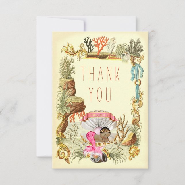 Sob a princesa étnica Agradecimento Você da sereia (Frente)