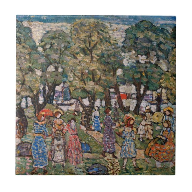 Sob as Árvores por Maurice Prendergast, Arte Fina (Frente)
