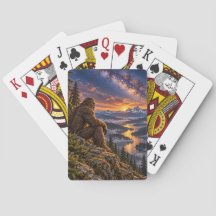 Sob as Estrelas da Montanha Cartas de Baralho do P
