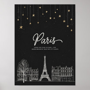 Sob as estrelas em Paris I Poster