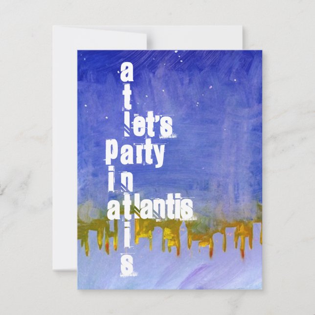 "SOB CONVITE DE FESTAS TEMÁTICO DE ATLANTIS DO (Frente)