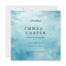 Sob o Anúncio de Casamento por Aquarela do Mar