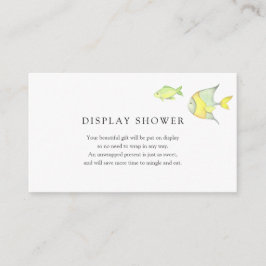 Sob o cartão de Chá de fraldas do oceano marítimo