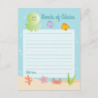 Sob o Cartão de Conselheiro para o Chá de fraldas