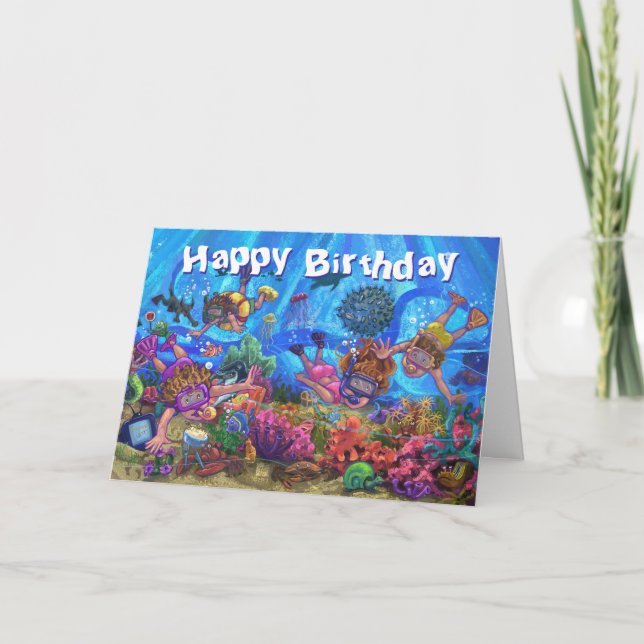 Sob o cartão do feliz aniversario do quadrilátero (Frente)