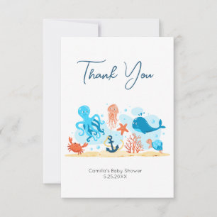 Sob o Cartões de agradecimentos do Chá de fraldas