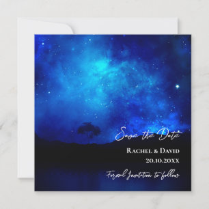 Sob o Casamento de Stars Night Sky Salve A Data