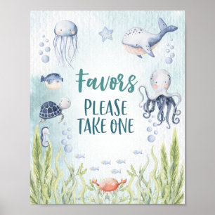 Sob o Chá de fraldas do mar, favorece o Poster