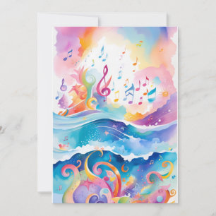 Sob o Convite de Aniversário do Mar