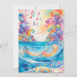 Sob o Convite de Aniversário do Mar