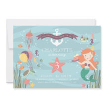 Sob o Convite de festas do mar