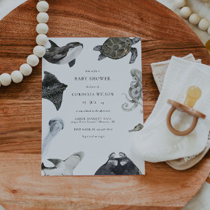 Sob o Convite para Chás de fraldas da Criatura do