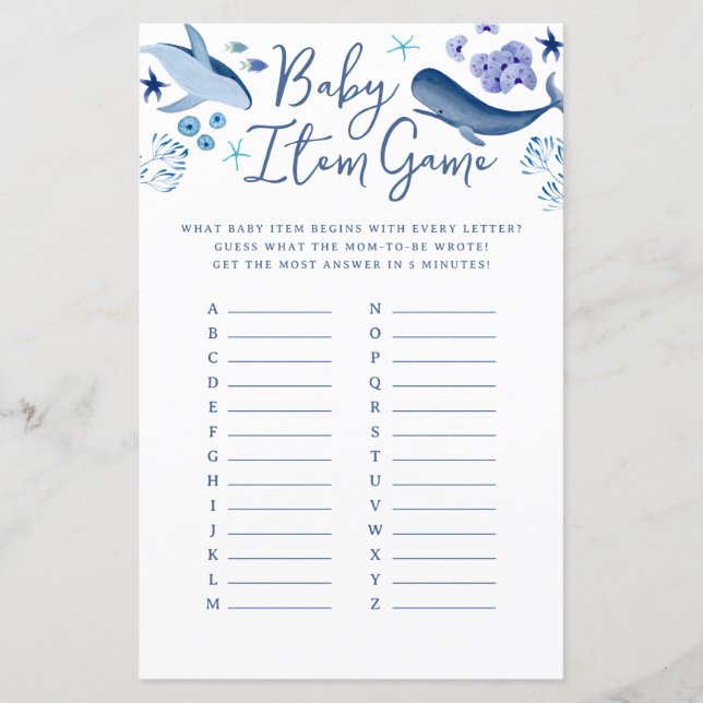 Sob o jogo de papo do bebê de baleia azul-marinho (Frente)