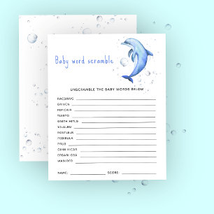 Sob o mar - Baby Word Scramble