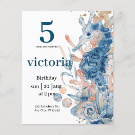 Sob o mar Blue Beach Whale babyShower