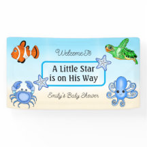 Sob o mar | Chá de fraldas Criaturas Do Mar De Beb