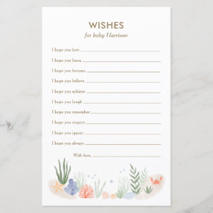 Sob o mar, Chás de fraldas anseiam por cartão de b