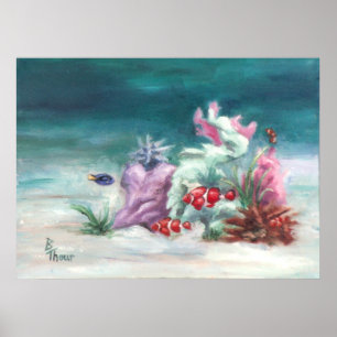 Sob o mar Poster Impressão