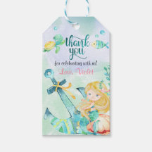 Sob O Mar, Sereia Aniversário Favorece Etiquetas D