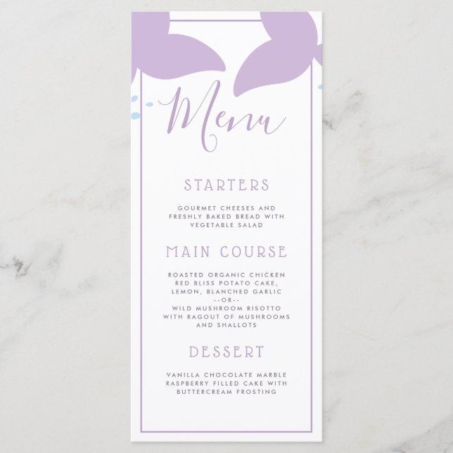 Sob o menu da festa de aniversário da sereia do (Frente)