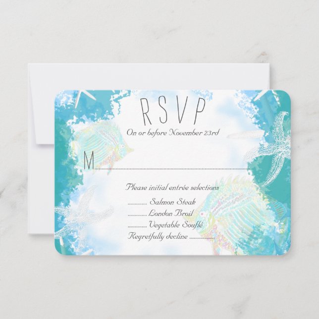 Sob o menu Sea Aquamarine Entrée RSVP (Frente)