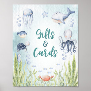 Sob o Poster de Presentes/Cartões de Chá de fralda