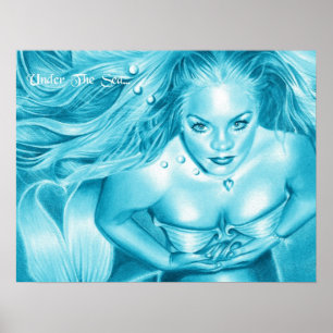 Sob o poster do mar