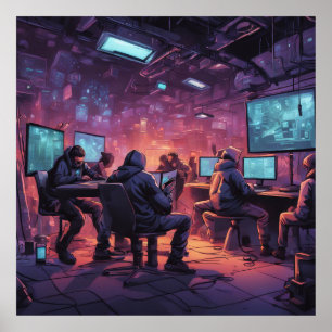 Sob o solo, Cyberpunk Poster