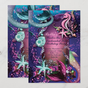 Sob os convites de festas de aniversários da