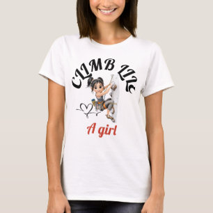 Sobe como uma camiseta de menina