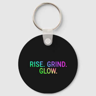 Sobe. GENTIL. GLOW. - Chaveiro de Cotação Motivaci