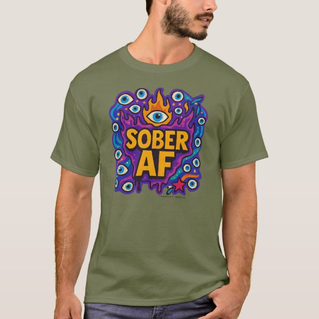 Sober AF - Camiseta (Frente)