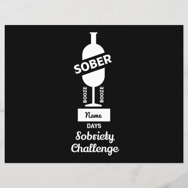 Sober AF Recuperação de dependência alcoólica (Verso)