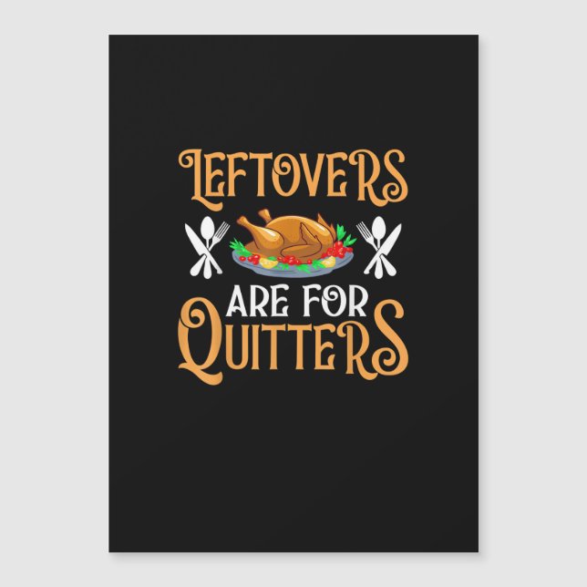 Sobras São Para Quem Desiste No Dia De Ação De Gra (Frente)